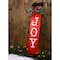 Glitzhome® 40" Lighted Wooden Sleigh JOY Porch Sign with Timer